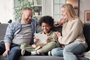 adoptive parents with adopted son