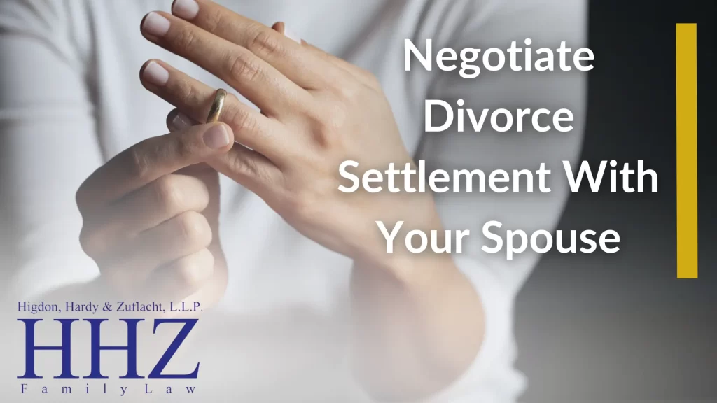 Negotiate Divorce Settlement With Your Spouse