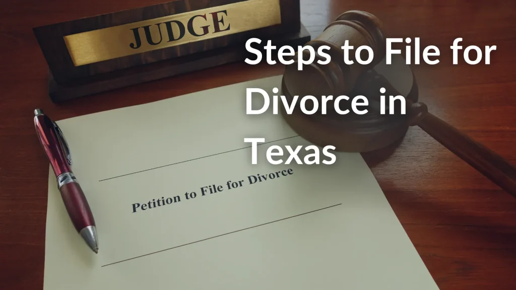 Steps to File for Divorce in Texas Image